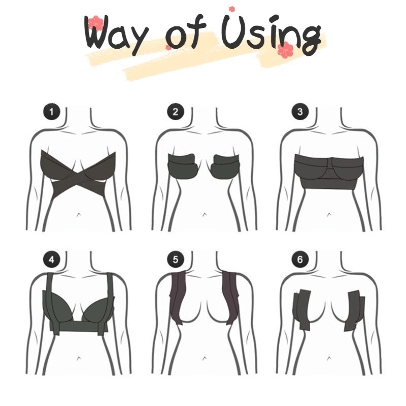 Cuộn băng dán nâng ngực TakeTalk chống thấm nước không dây 500cm cho nữ