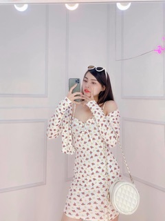 SET ĐẦM BODY KÈM KHOÁC HOA