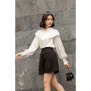 OLV - Quần Black Simple Pleated Short