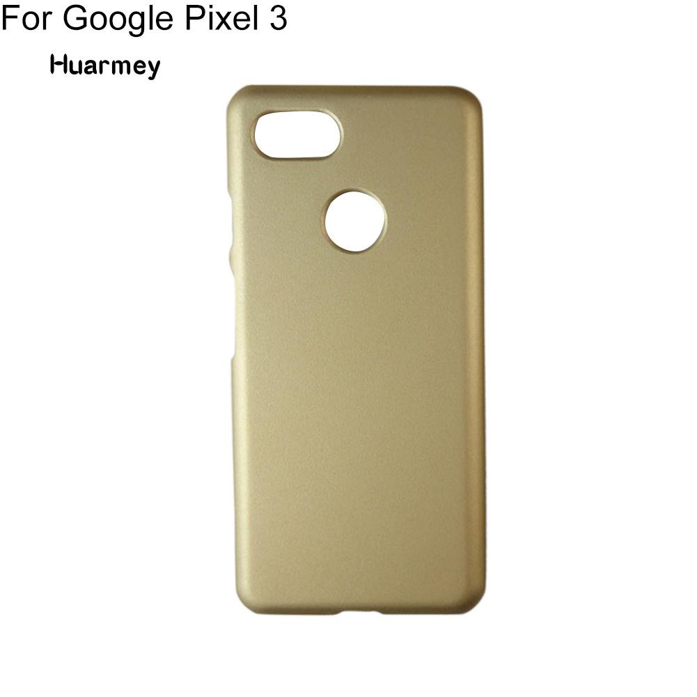 Ốp điện thoại nhựa cứng siêu mỏng màu trơn cho Google Pixel 3 XL