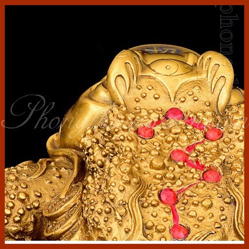 Thiềm Thừ đồng(Cóc 3 Chân) tặng (đế kê gỗ + xu rời ngậm ,bột ngũ vị bao sái(video) | BigBuy360 - bigbuy360.vn