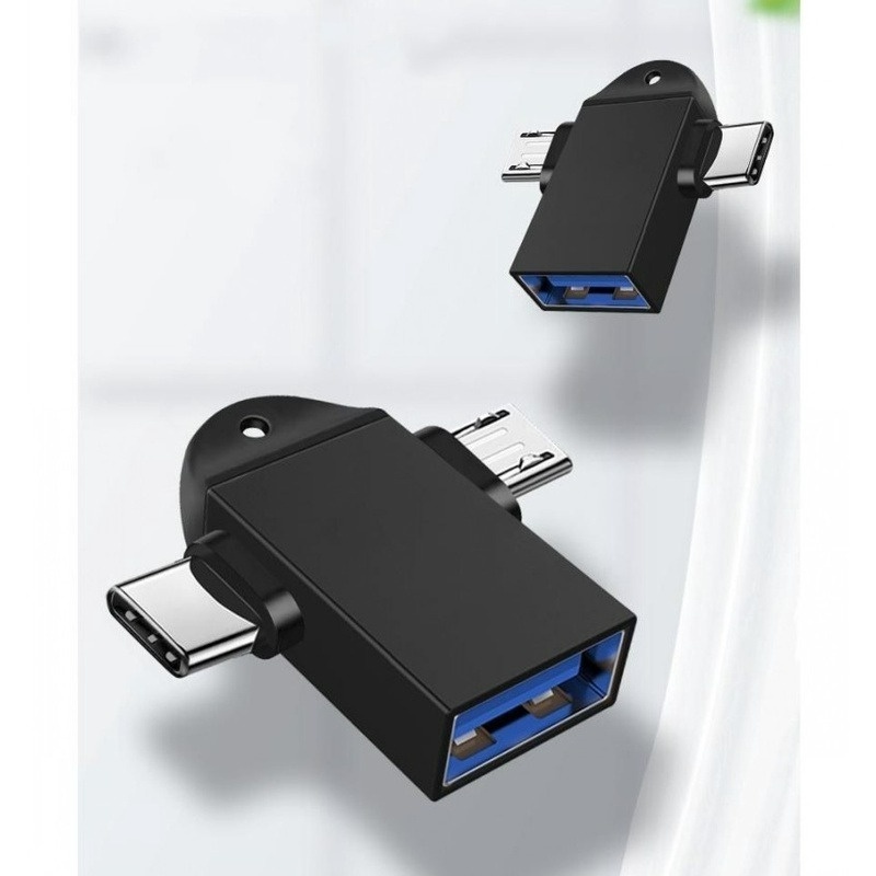 Bộ chuyển đổi OTG 2 trong 1 phù hợp cho Android TYPE-C/Two-in-one