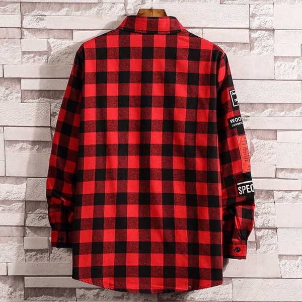 Áo khoác sơ mi caro nam phong cách Hàn 03 | BigBuy360 - bigbuy360.vn