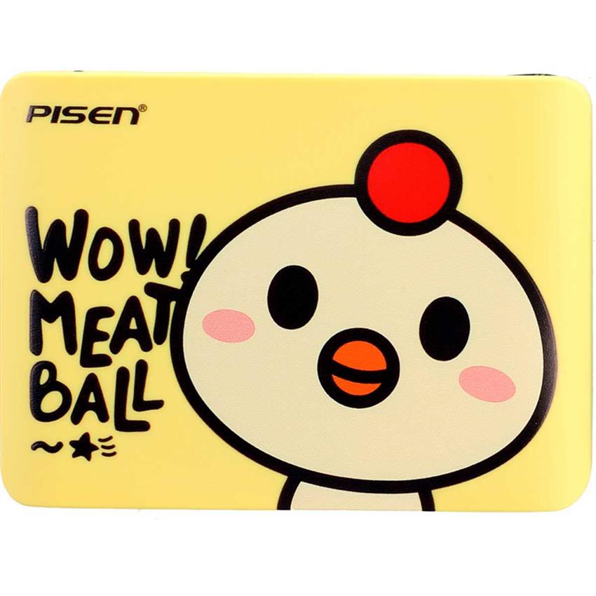 Sạc dự phòng Pisen Wow meat ball 10000mAh - Hàng Chính Hãng