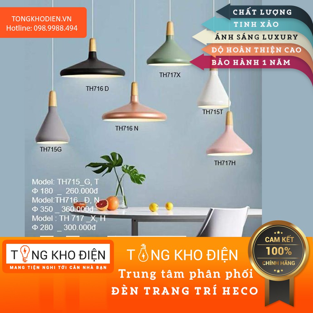 Đèn thả trần cao cấp TH715,716,717