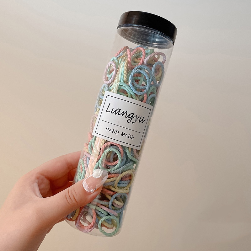 Set 300 Dây Buộc Tóc Co Giãn Nhiều Màu Sắc Dễ Thương Cho Bé