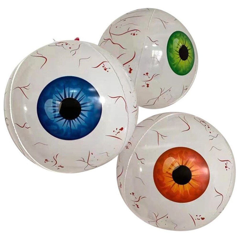 Bong Bóng Lá Nhôm Hình Đôi Mắt Máu 4D 22 Inch Trang Trí Nhà Cửa Dịp Halloween