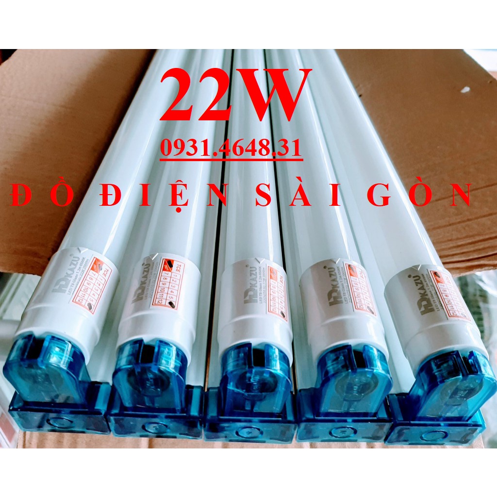 Bộ Đèn Led Tuýp 1m2 Chuẩn 22W Ánh Sáng Trắng