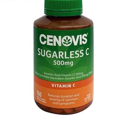 Cenovis -Viên nhai Vitamin C Sugarless 500mg không đường 160v