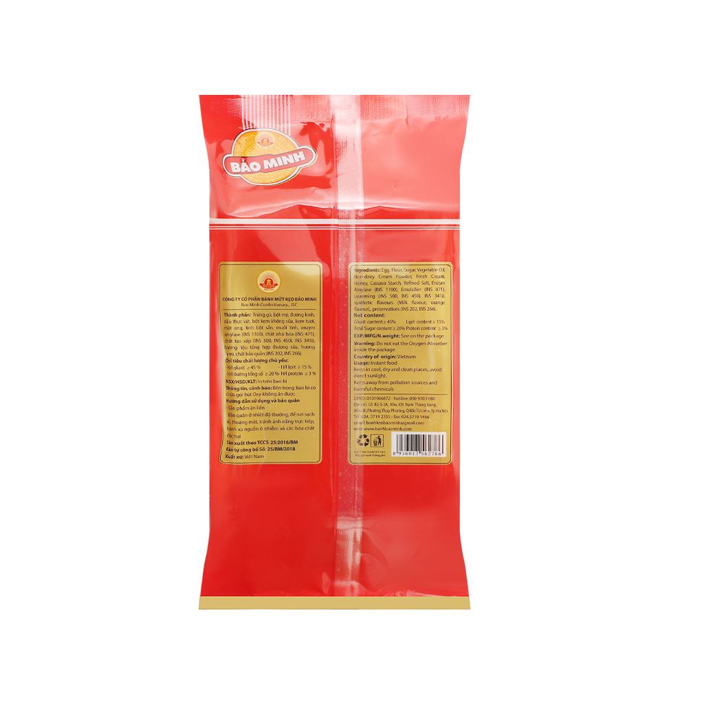 🧁 Bảo Minh -🍊 Bánh bông nhài vị Cam, Trà Xanh, Dâu 180g