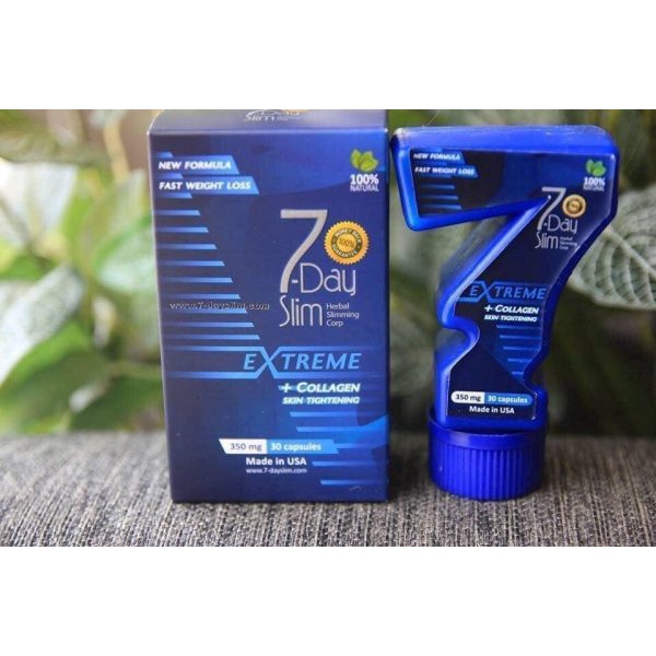 7 Day Slim - Viên Uống Giảm Cân 7 Day Slim Nhập Khẩu Mỹ Hỗ Trợ Giảm Cân Cải Thiện Quá Trình Tái Tạo Tế Bào Da