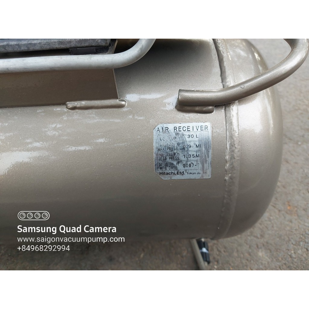 Máy nén khí HITACHI OILFREE BEBICON Air Receiver  HITACHI, Ltd. Tokyo Japan