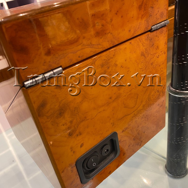 Hộp Đồng Hồ Xoay 2 Ngăn Vỏ Gỗ Sơn Mài - Mã 820HW | Hãng SAIKE