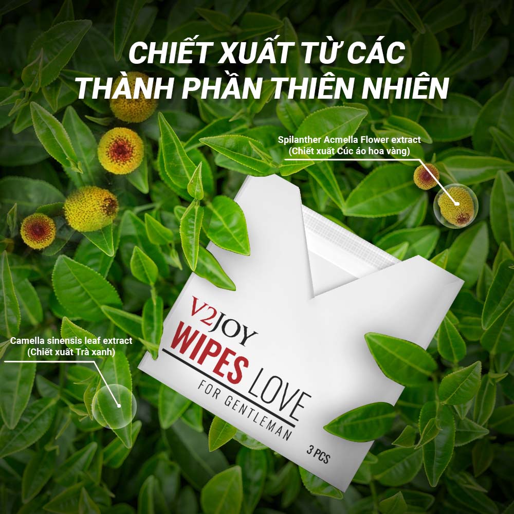 Khăn lau nam giới V2joy (1 Khăn)