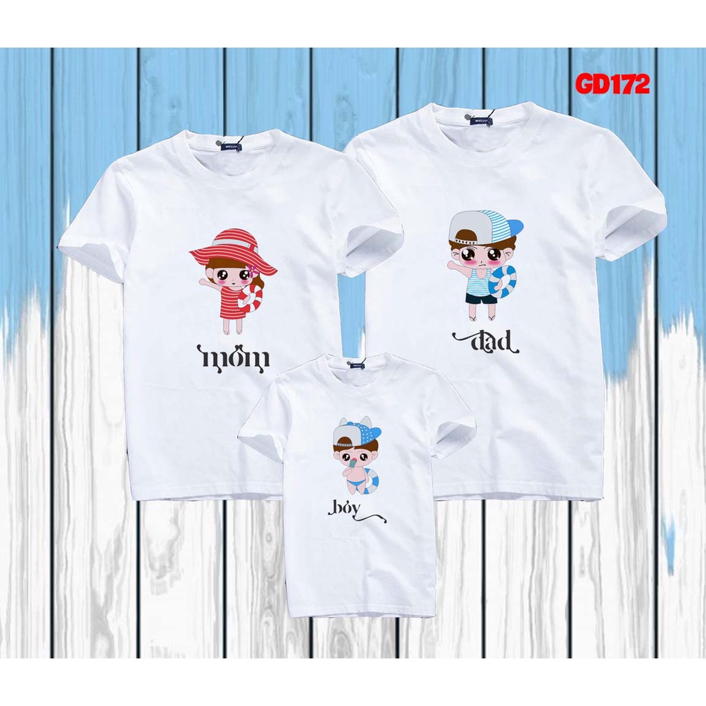 Áo gia đình đẹp dễ thương cả nhà đi biển mùa hè -- [Giá niêm yết là giá của 1 áo]
