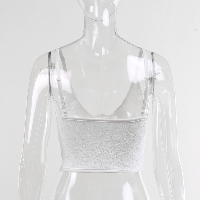 Áo Tank Top Phối Ren Hoa Thiết Kế Hợp Thời Trang