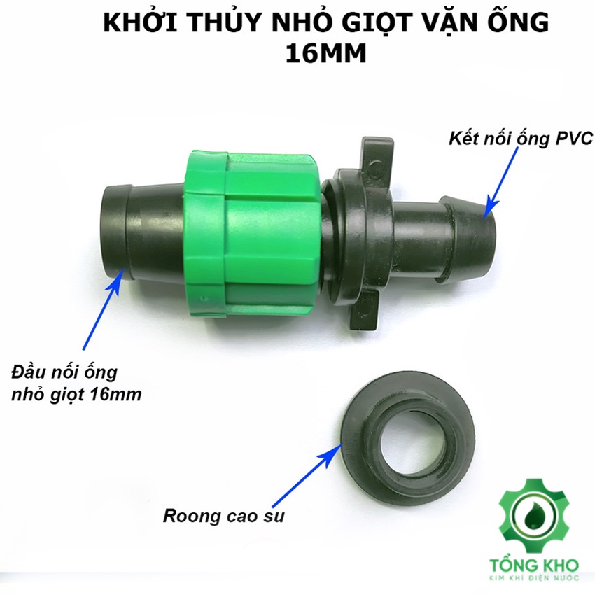 Khởi thủy nhỏ giọt ống loại vặn 16mm - Khởi thủy nhỏ giọt kết nối ống nhanh chóng hiệu quả -  Tổng kho kim khí điện nước