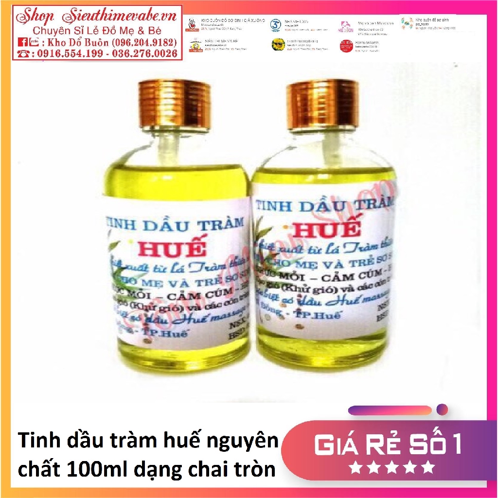 Tinh dầu tràm Huế chai tròn 100ml1