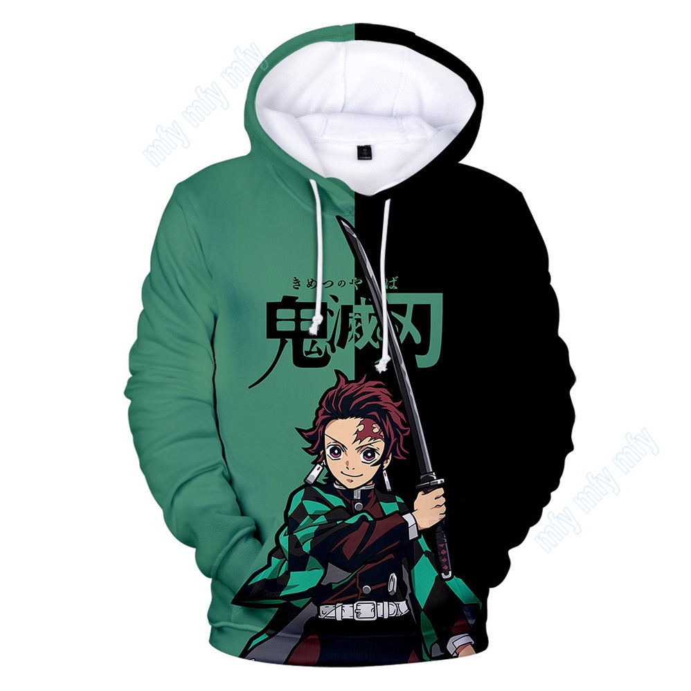 Áo Khoác Hoodie Hóa Trang Nhân Vật Anime Demon Slayer Kamado Tanjirou Nezuko Zenitsu Giyuu Cho Nam Nữ