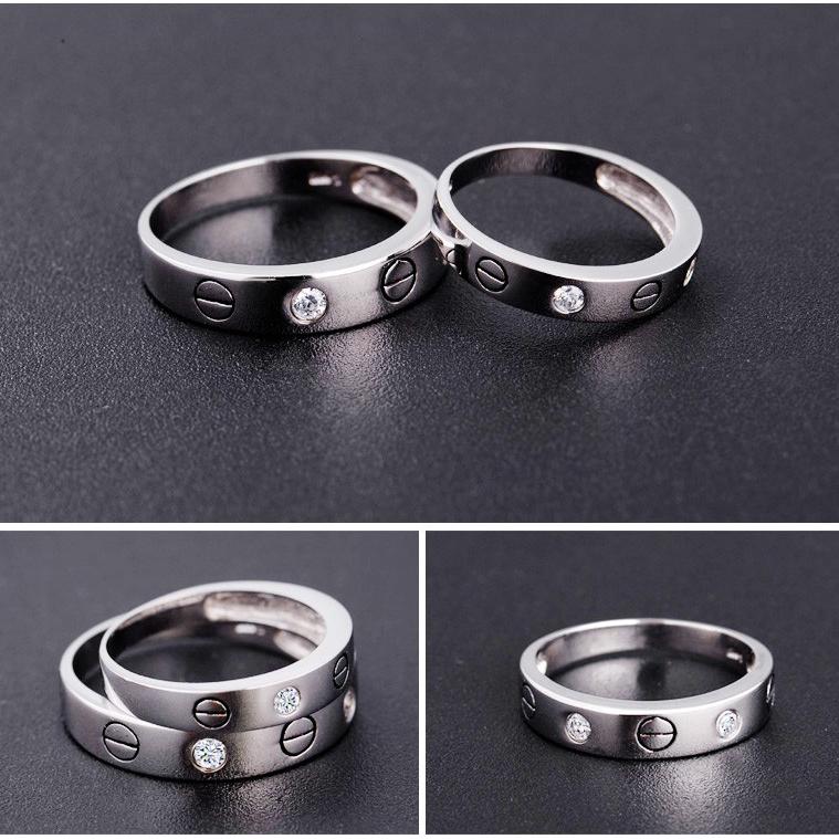 Nhẫn đôi Bạc Hiểu Minh NC183