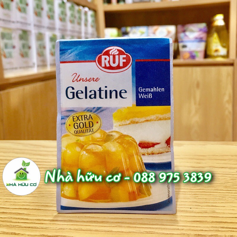 [Mã 77FMCGSALE1 giảm 10% đơn 250K] Bột Gelatine RUF - gói 9gr [Date: 9/2022]