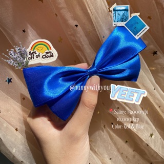 Kẹp / cột nơ Satin 2 tầng ( ảnh thật )