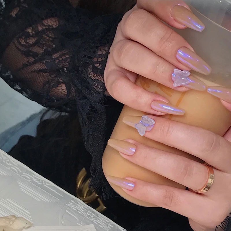 set 6 hũ bột tráng gương ngọc trai làm nail