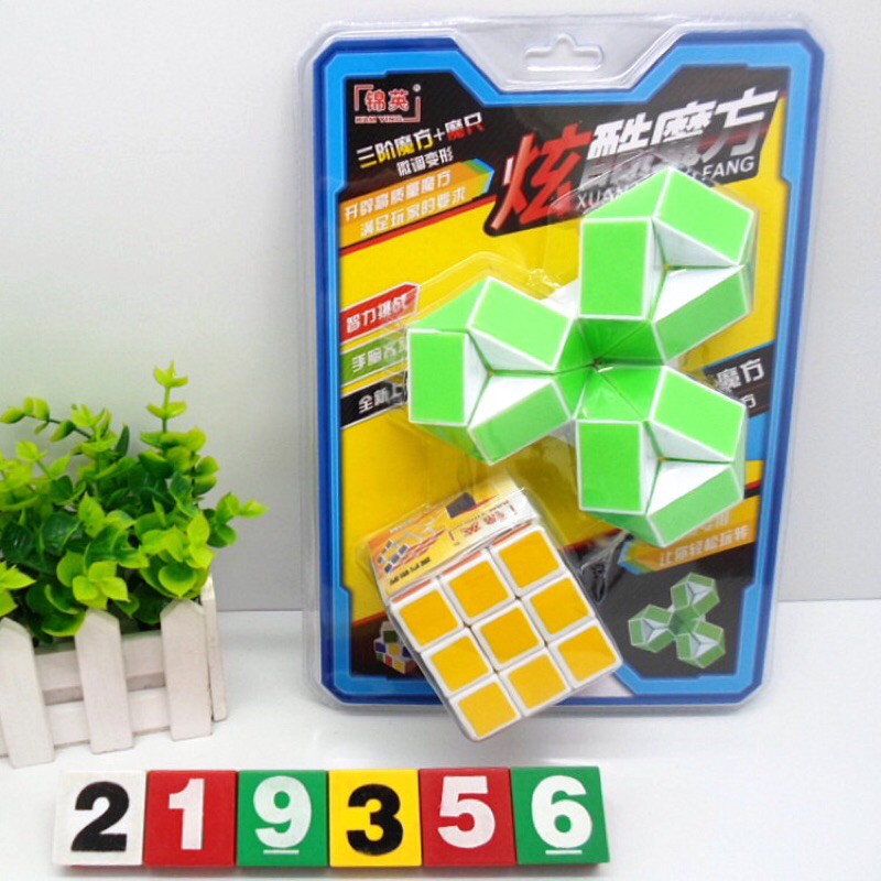 FREE SHIP (COMBO) RUBIK ma thuật kèm bibik 3x3