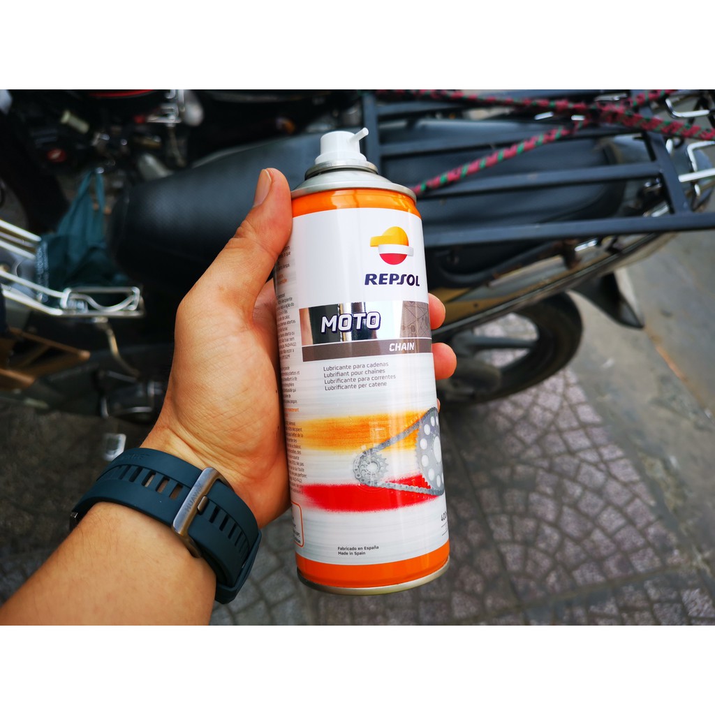 Bình Xịt Bảo Dưỡng Sên Repsol Moto Chain 400ml