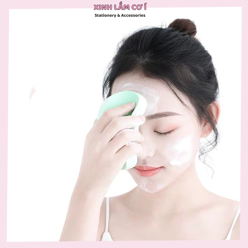 Miếng Mút Rửa Mặt Trang Điểm Bioaqua Nhiều Màu Sắc Siêu Mềm Mịn [Xinh Lắm Cơ Í]