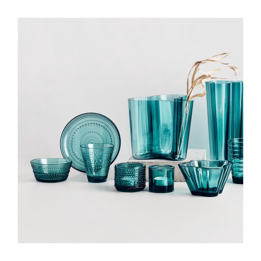 Bát thủy tinh Kastehelmi 230ml Iittala màu Xanh biển