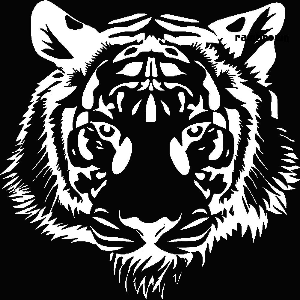 Nhãn dán trang trí xe hơi hình đầu hổ độc đáo