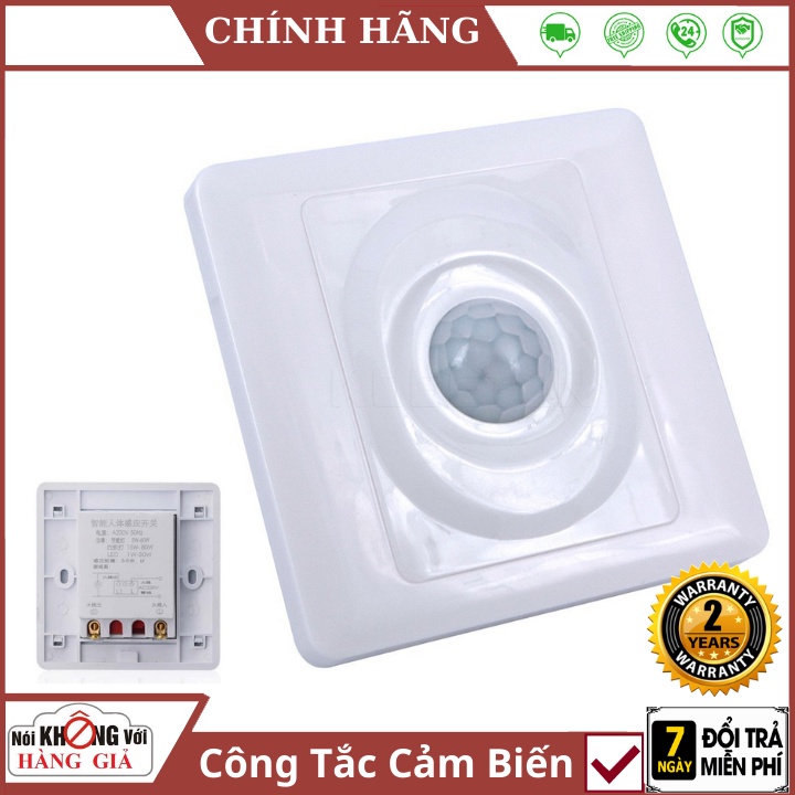 Công Tắc cảm ứng chuyển động Pir 220V 110V 💥 FREESHIP 💥 Tùy chỉnh thời gian và độ sáng thông minh , tự động bật đèn