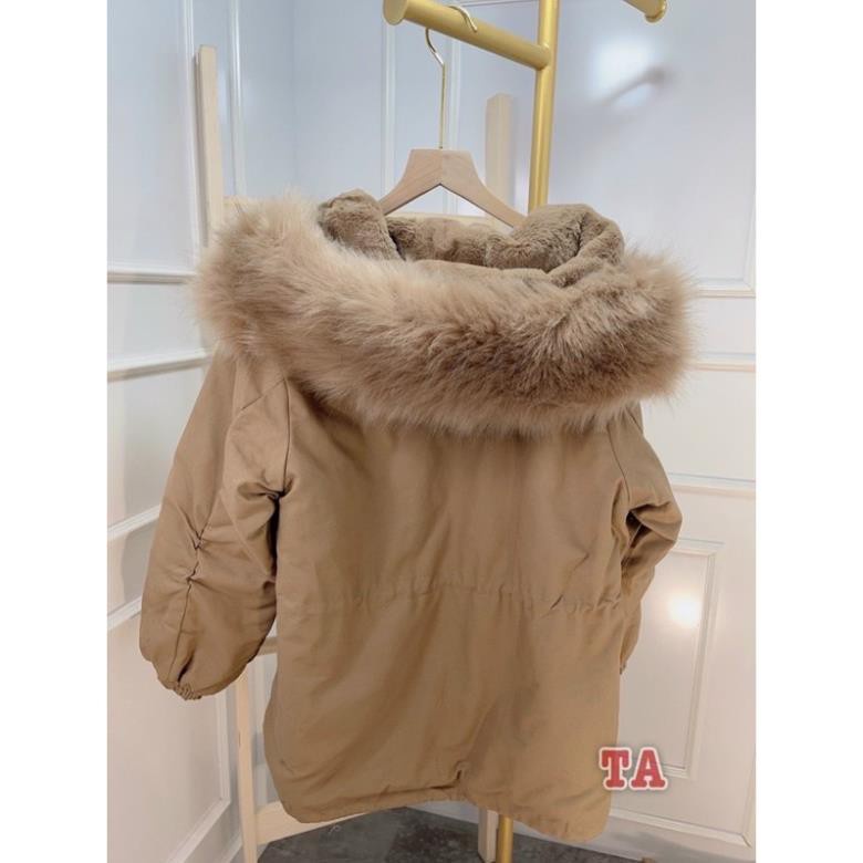 Áo khoác kaki mũ lông cao cấp. | BigBuy360 - bigbuy360.vn