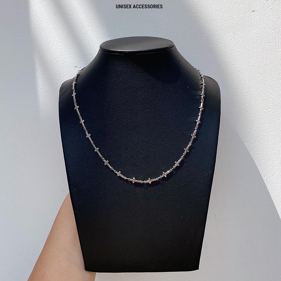 Dây chuyền choker layer cross SIÊU HOTTREND 2022 cam kết k phai rỉ