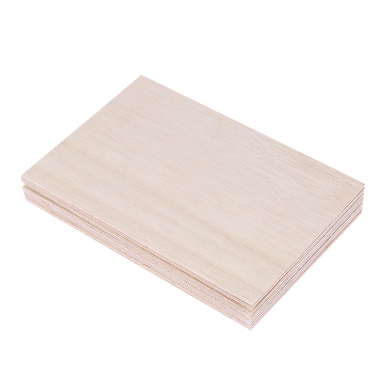 10 Tấm gỗ balsa kích thước 150x100 x 2mm dùng để làm đồ thủ công