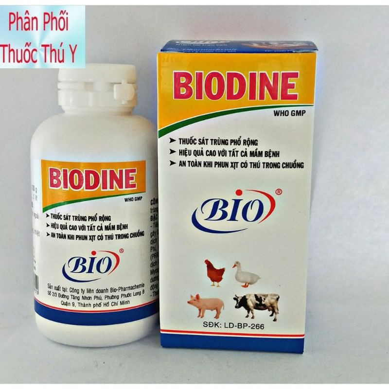Biodine Sát Trùng Chuồng Trại Chăn Nuôi Biodine Vệ Sinh Chuồng Trại Biodine Sát Khuẩn Chuồng
