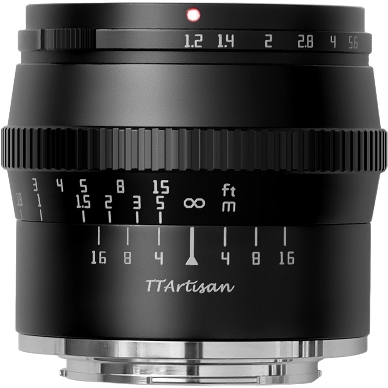 Ống kính TTArtisan 50mm F1.2 chân dung xóa phông có các ngàm cho Sony E, Canon EOS M, Fujifilm, Nikon Z, Leica L và M4/3