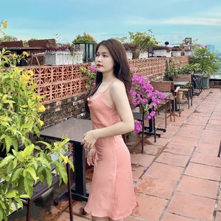 Đầm cổ đổ a.w.o body sang chảnh