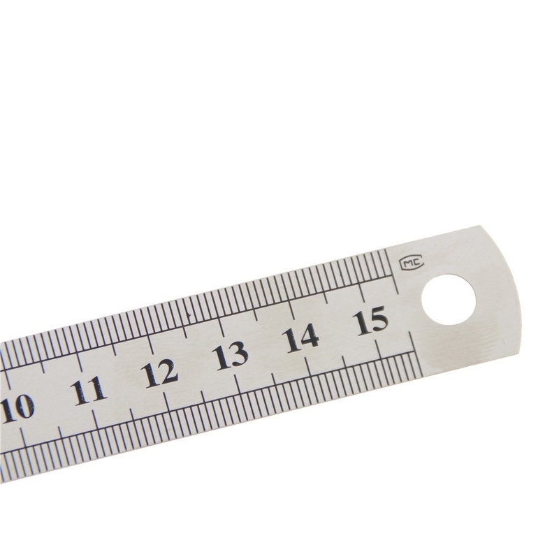 Thước thép không gỉ đo hai mặt có độ chính xác cao 15cm