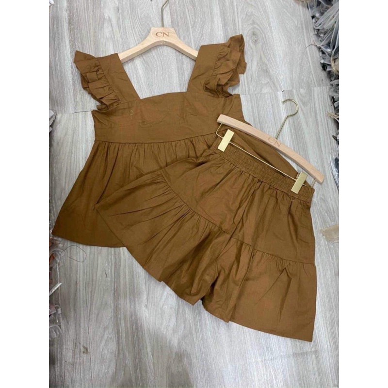 Set bộ bigsize ❤️ Freeship ❤️ Set bộ bèo cánh tiên xếp ly ngực siêu xinh sang chảnh màu cực sang hàng may kĩ loại 1 | BigBuy360 - bigbuy360.vn