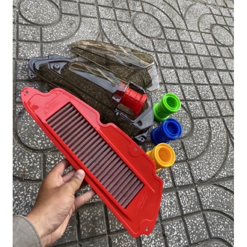 Ốp Pô E &amp; Lọc Gió Thép SH350 2022 Đời Mới