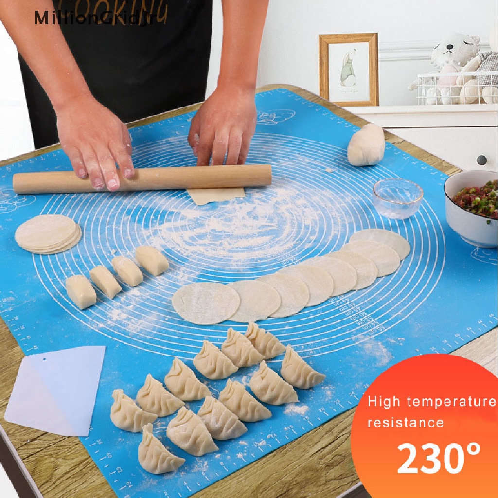 Thảm Nhào Bột Làm Bánh Bằng Silicon Chống Dính Kích Thước 26 * 29cm