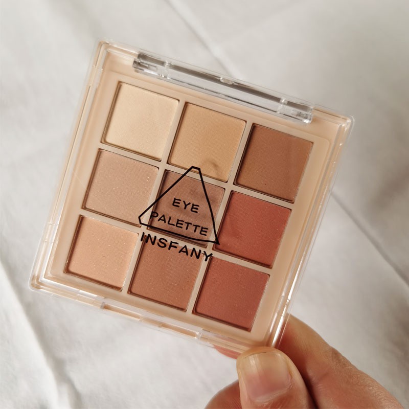 [Hàng mới về] Bảng Phấn Mắt Chín Màu Trong Suốt Ánh Ngọc Trai Trang Điểm Tiện Dụng bảng mắt bảng phấn mắt.upbest | BigBuy360 - bigbuy360.vn