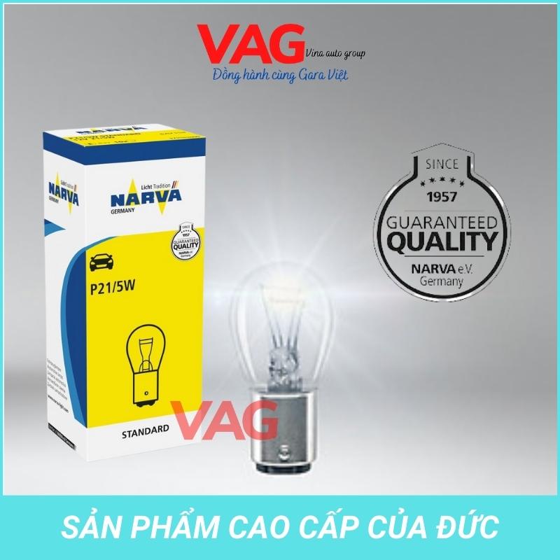 [Chính hãng] Bóng đèn phanh ô tô, xe máy chân cài P21/5W 12V chính hãng NARVA từ Đức (Giá 1 bóng)