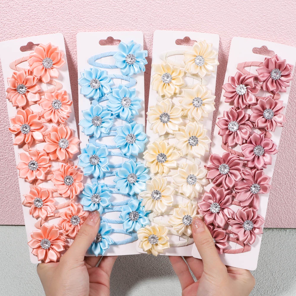 10 Kẹp tóc KIDSBOWS đính đá thời trang dành cho bé gái