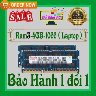 Ram DDR3 4G 1066 PC3 Bảo hành 3 năm