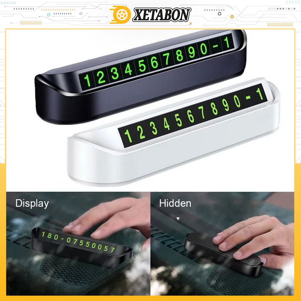 Bảng số điện thoại đặt taplo, Bảng ghi số điện thoại cho xe ô tô khi đỗ xe - Hiển thị thông tin cho người lạ