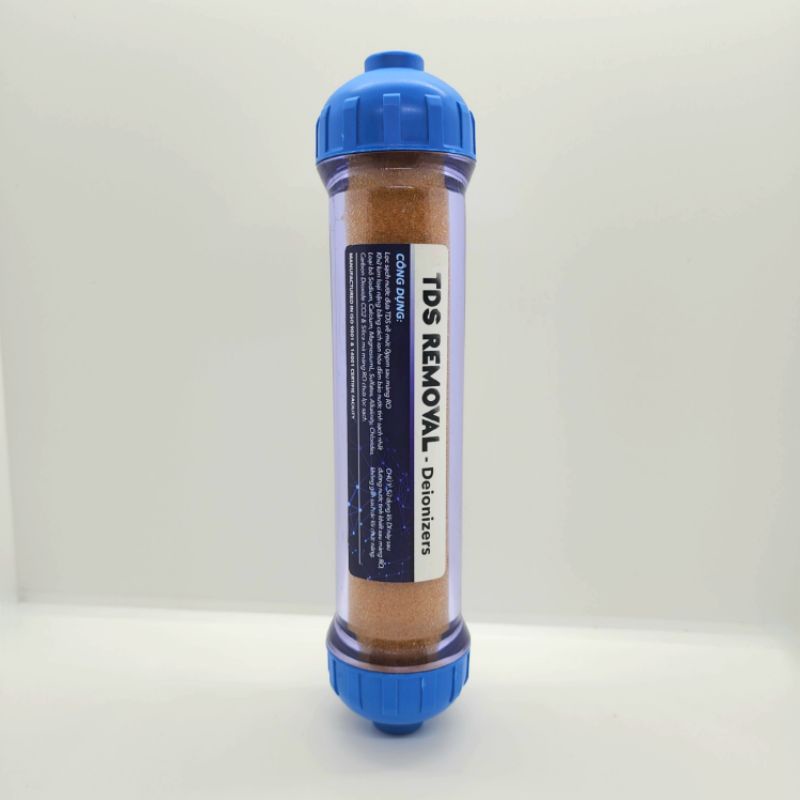 TDS Removal Lõi DI Khử Kim Loại Đưa TDS Về 0 ppm - Dùng Nuôi Cá,Tép Kiểng, Cá Biển, Y Tế