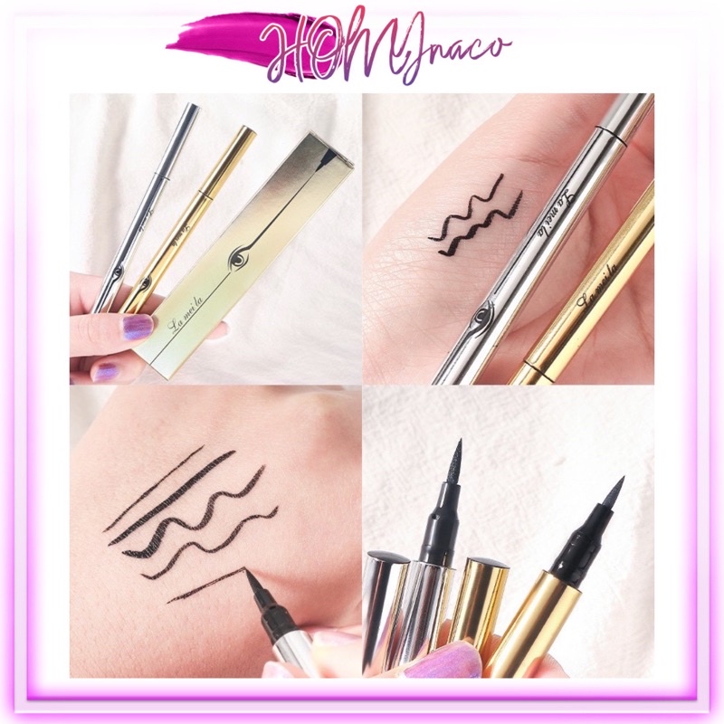 Bút kẻ mắt giữ màu bền lâu Bút Kẻ Mắt Phong Cách Hàn Quốc Chống Nước Nhanh Khô Lameila Eyeliner